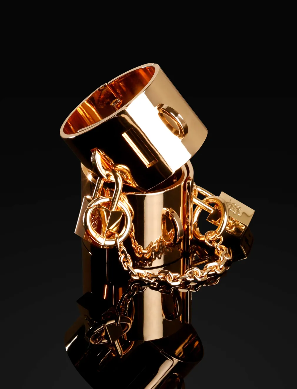 Chastity Gold Cuffs